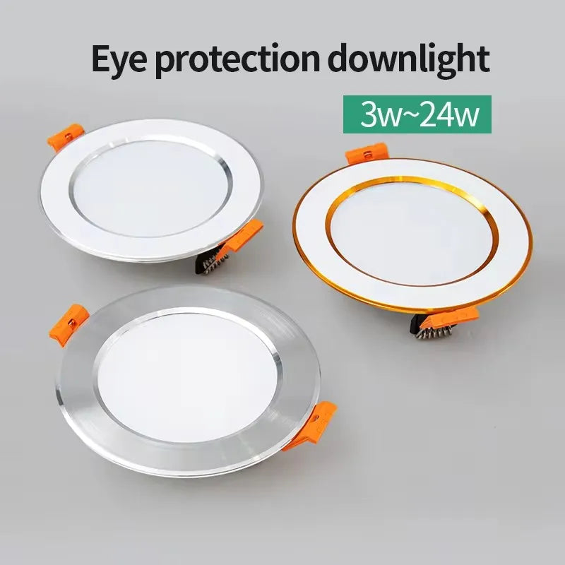 spot led encastrable trois tons lumière encastrée moderne - vue 6 sur 9