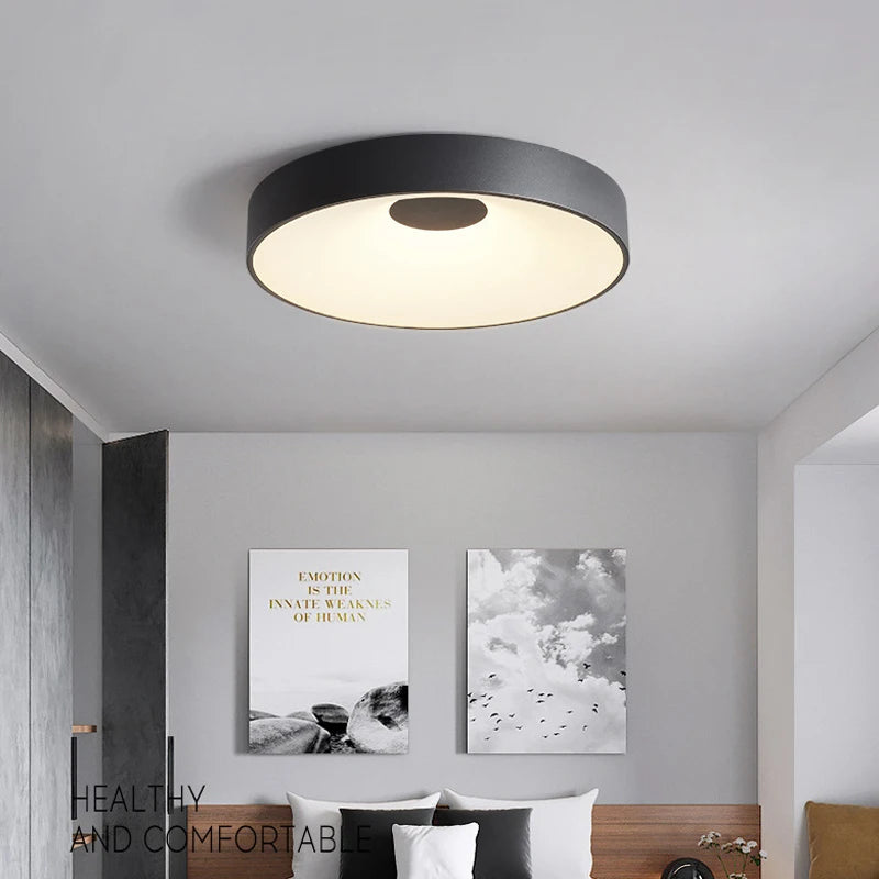 plafonnier led moderne minimaliste rond pour intérieur - vue 5 sur 10
