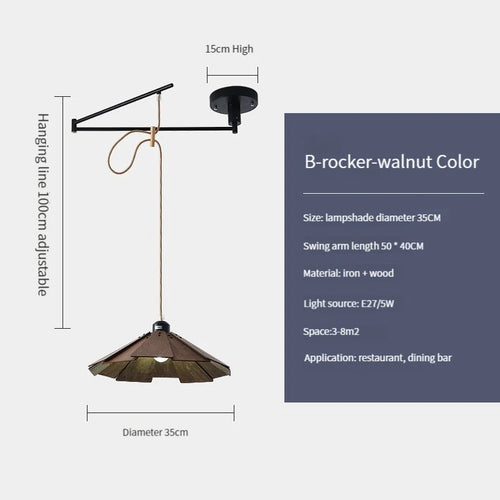 plafonnier en bois rétractable pour décoration intérieure lumineuse - vue 15 sur 18