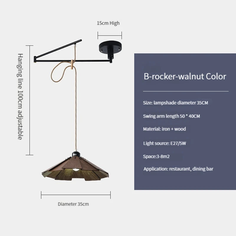 plafonnier en bois rétractable pour décoration intérieure lumineuse - vue 14 sur 18