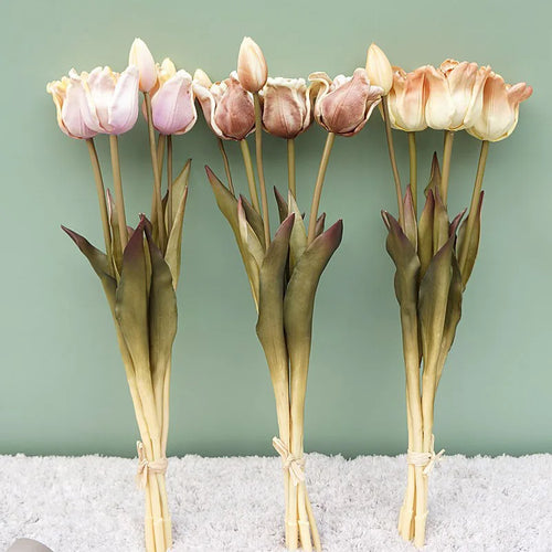 grandes tulipes baroques en silicone décoration de luxe pour événements - vue 2 sur 15