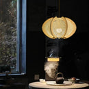 ZK50 Restaurant lustre bois Art chanvre corde lampe chambre créative Bar concepteur modélisation journal rétro unique tête lustre E27