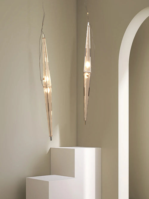 lustre nordique de luxe moderne pour restaurant bar en acier inoxydable led - vue 5 sur 9
