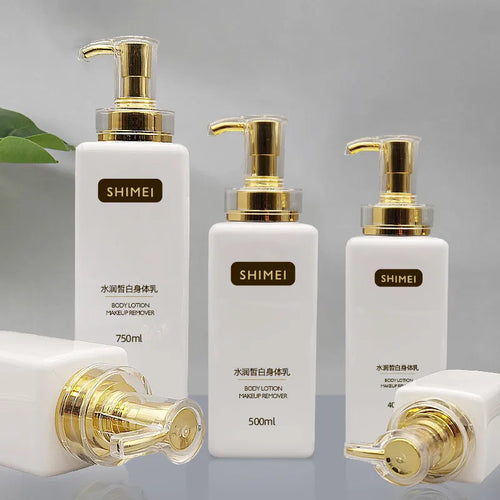 lot de flacons à pompe pour cosmétiques voyage 300 à 750 ml - vue 3 sur 5