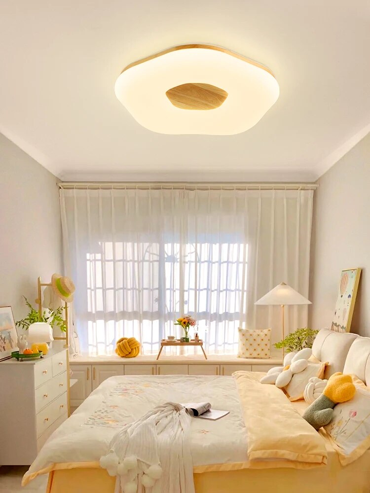 Plafonnier de chambre à coucher minimaliste japonais - vue 5 sur 8