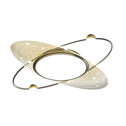 lustre moderne en fer avec éclairage led design étoile - vue 4 sur 15