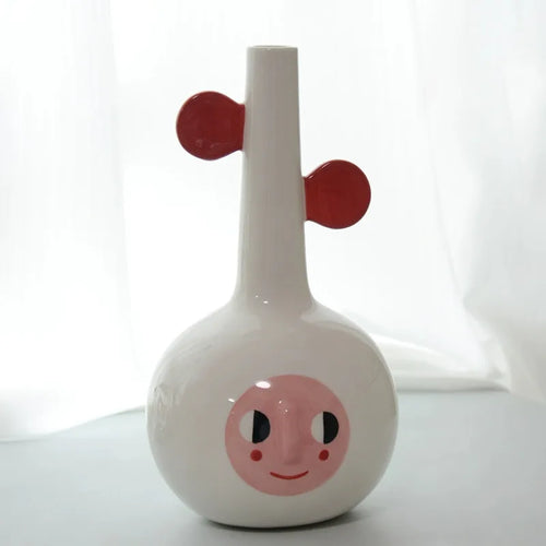 vase en céramique nordique design pour fleurs séchées décoration intérieure - vue 3 sur 6