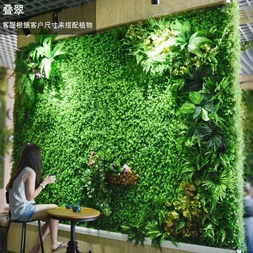 décoration végétale murale verte pour intérieur élégant - vue 8 sur 25