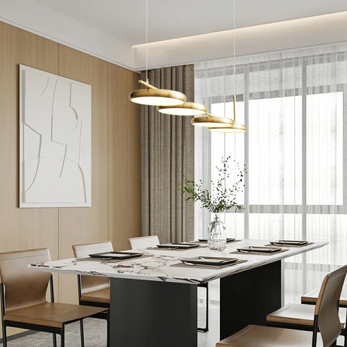 lustre moderne hauteur réglable luminaires suspendus - vue 2 sur 10