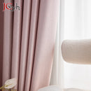 Rideau occultant chambre enfant style moderne tissu uni