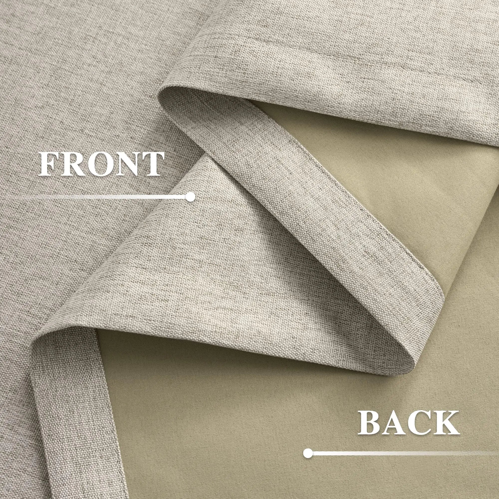 Rideau occultant sur mesure extra long style lin