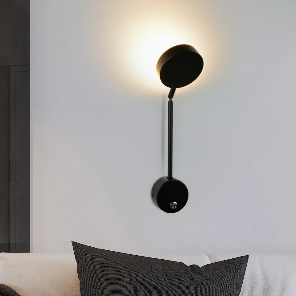 applique murale led moderne éclairage rotatif pour intérieur décoratif - vue 5 sur 18