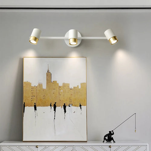 applique murale led moderne à 3 têtes éclairage intérieur polyvalent - vue 5 sur 10