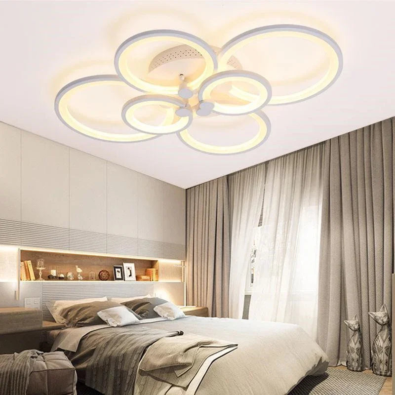 plafonnier led moderne à intensité variable pour intérieur - vue 3 sur 14