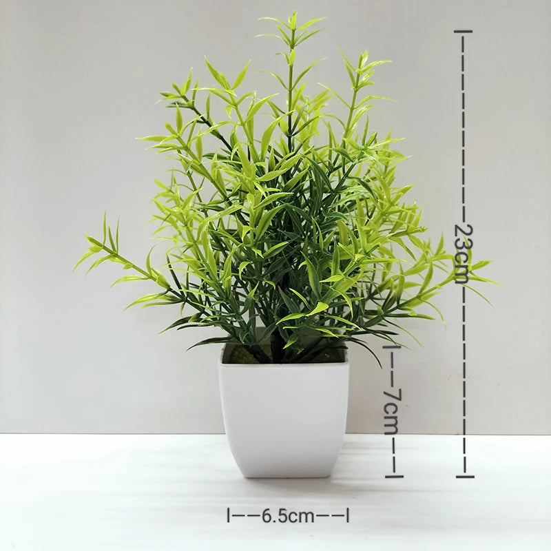 plante artificielle en pot pour décoration de bureau et jardin - vue 19 sur 45