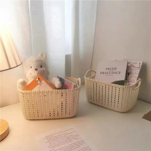 panier en rotin éco responsable pour rangement maison - vue 2 sur 6
