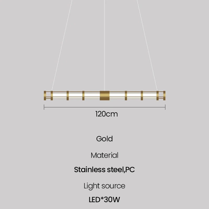 suspension tube nordique moderne pour décoration intérieure