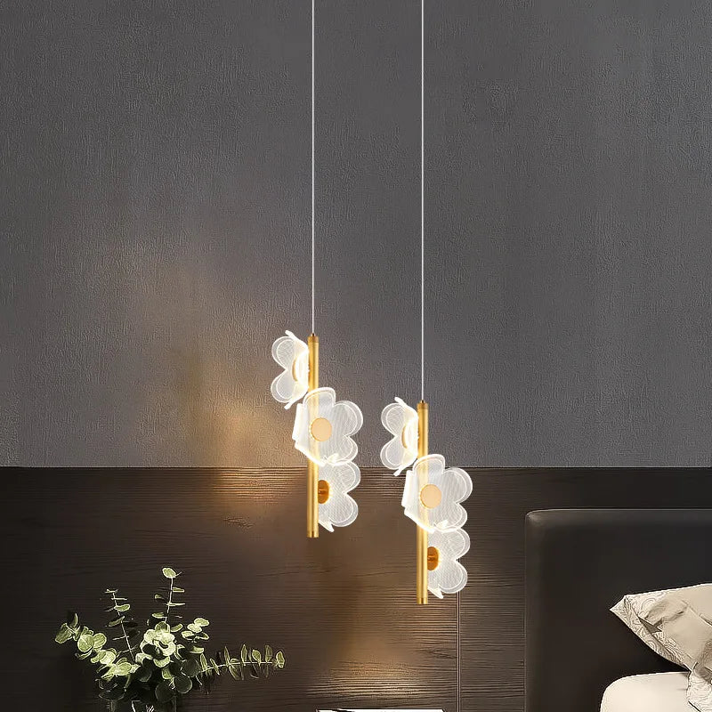 suspension design fleur lumineuse pour intérieur enfants et étude - vue 5 sur 7