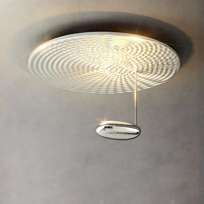 lustre italien moderne minimaliste créatif réflexion diffuse haricot lumière - vue 4 sur 10