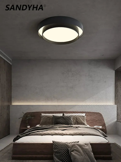 lustre moderne design nordique avec éclairage led 2024 - vue 2 sur 12