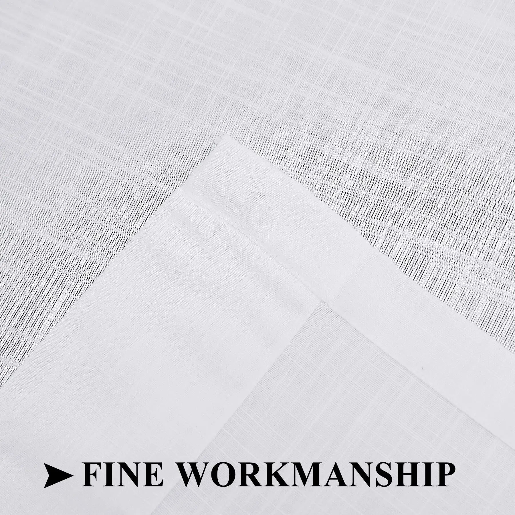 Voilage imitation lin moderne translucide pour salon chambre - vue 3 sur 6