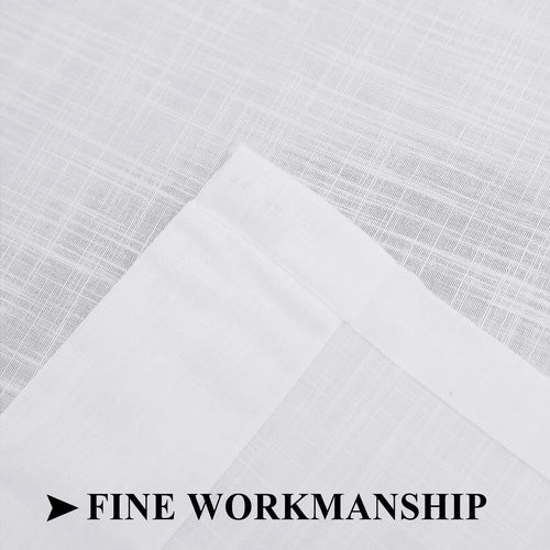 Voilage imitation lin moderne translucide pour salon chambre - vue 4 sur 6