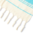 Serviette de plage coton jacquard losanges seche rapide