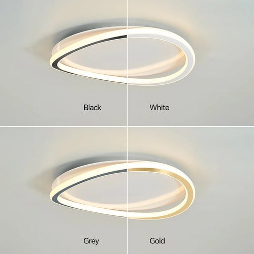 plafonnier led moderne nordique pour décoration intérieure maison - vue 5 sur 12