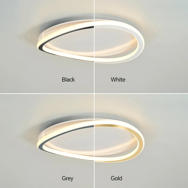 plafonnier led moderne nordique pour décoration intérieure maison - vue 5 sur 12