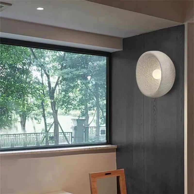 applique murale japonaise en pierre style wabi sabi décor intérieur - vue 3 sur 7