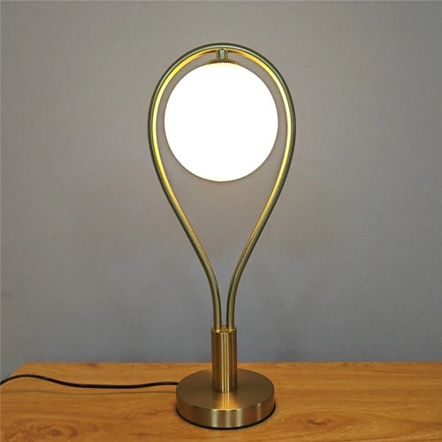 lampes de sol led artistiques en forme de raquette avec boule de verre - vue 2 sur 7
