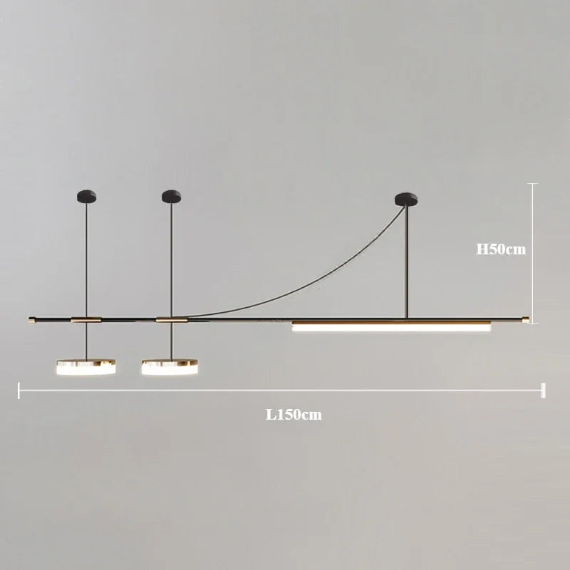 lustre moderne design minimaliste nordique pour décoration intérieure