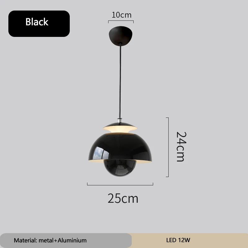 suspension nordique semi-circulaire minimaliste multicolore décorative