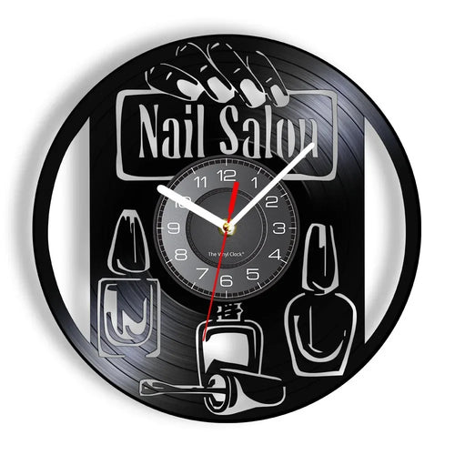 horloge murale vinyle pour salon de manucure et beauté - vue 15 sur 31
