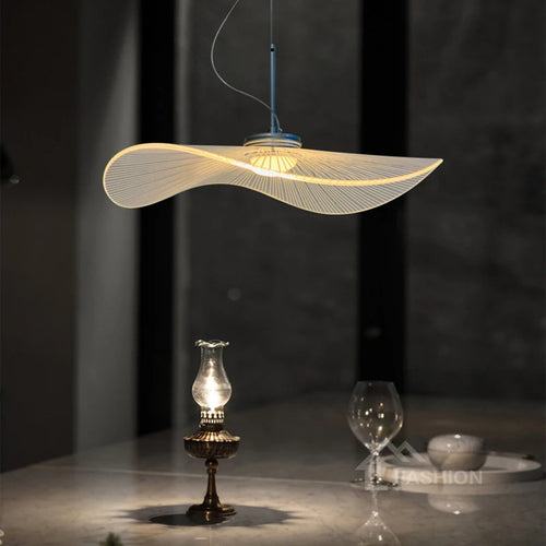 lustre led moderne suspendu lotus classique restaurant - vue 2 sur 13