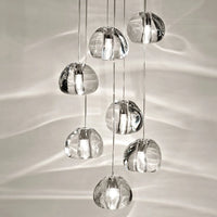 suspension moderne en cristal pour un éclairage élégant