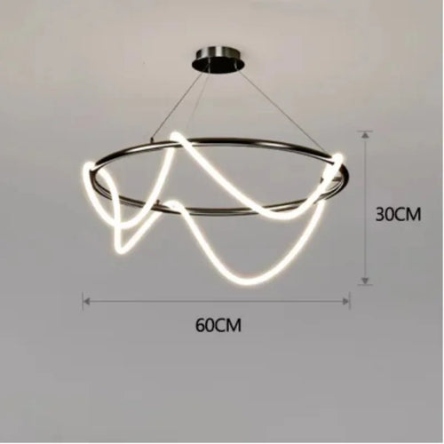 lustre design nordique à led intensité variable pour intérieur - vue 21 sur 25