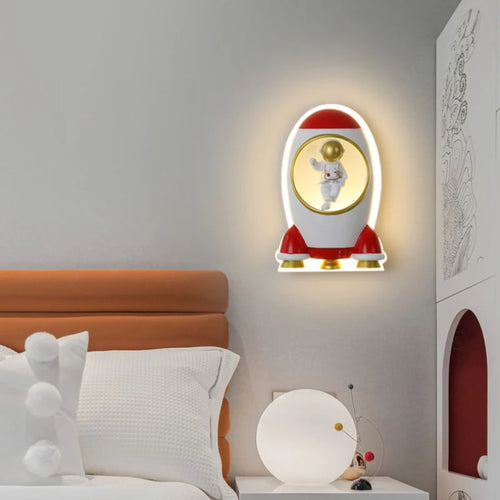 applique murale créative fusée pour chambre enfant - vue 3 sur 8