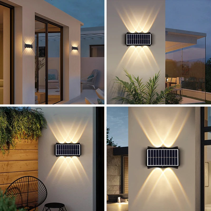 applique murale extérieure solaire étanche avec interrupteur automatique - vue 6 sur 8