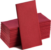 Serviette de table papier effet lin lot 100