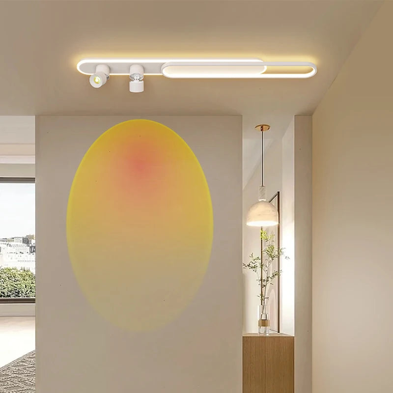 plafonnier mural moderne minimaliste pour balcon long - vue 3 sur 14