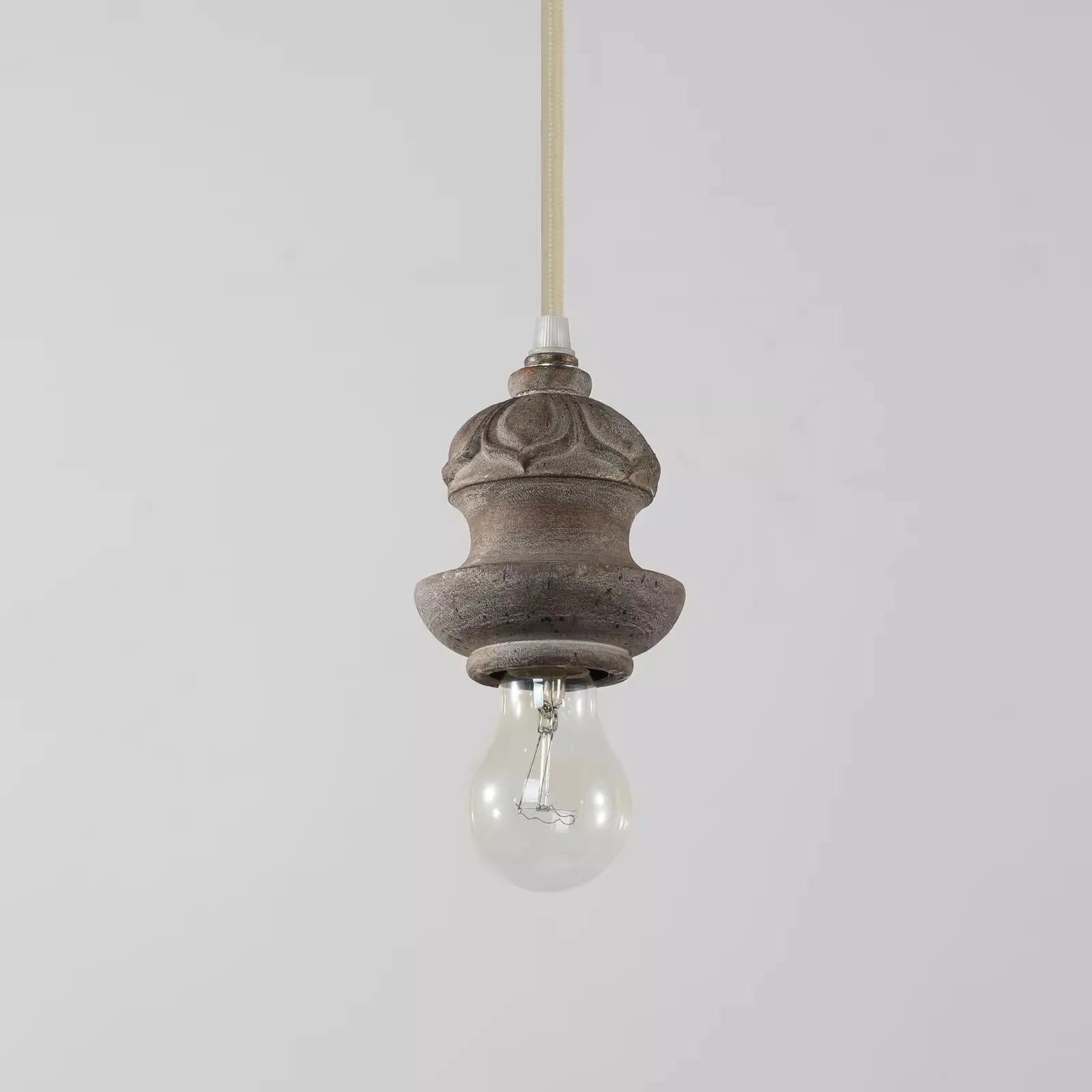 suspension rétro style rural imitation bois pour intérieur