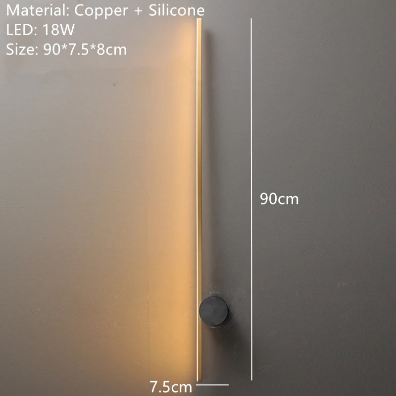 applique murale led moderne en laiton pour éclairage décoratif - vue 9 sur 14