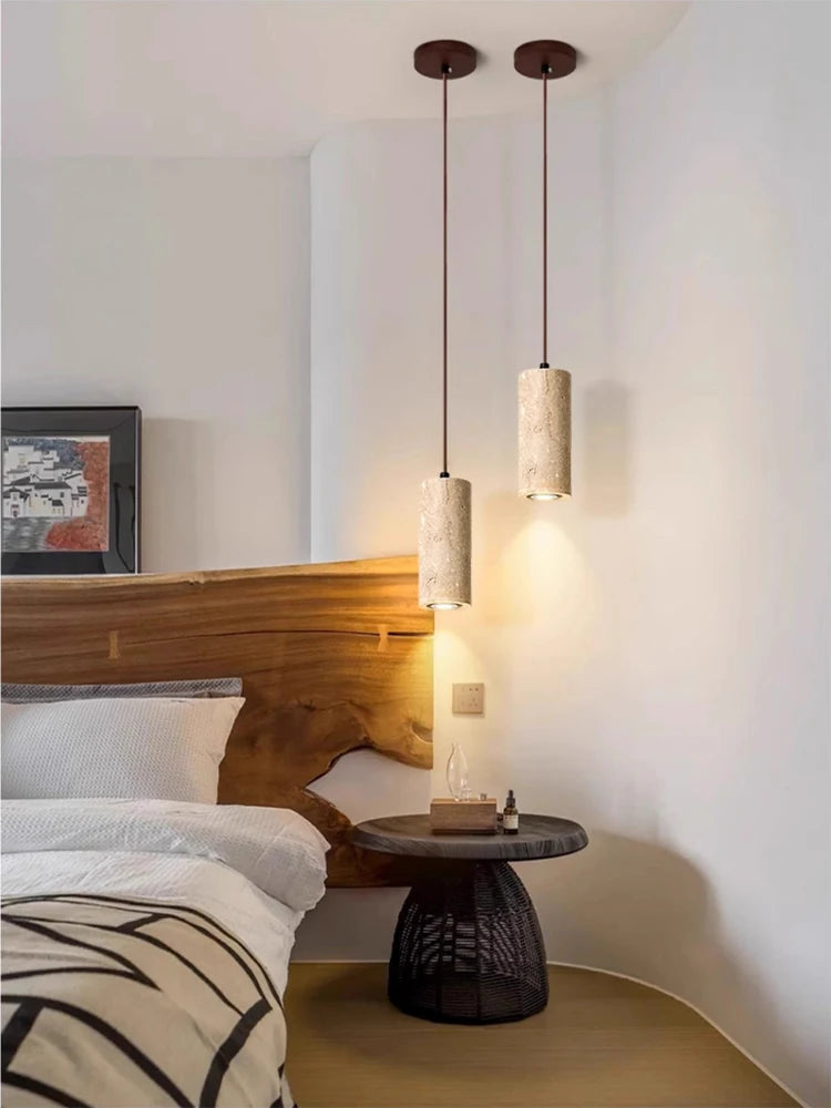 suspension en pierre pour petit plafond - vue 5 sur 7