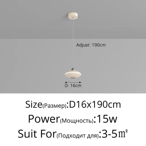 lustre à led design minimaliste réglable pour intérieur moderne - vue 11 sur 11