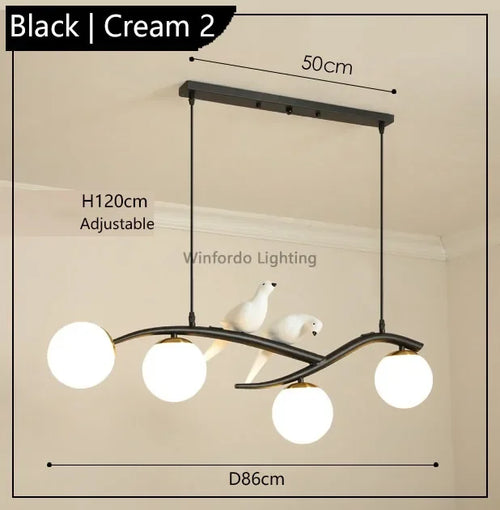 suspension design moderne forme oiseau scandinave décoratif winfordo - vue 16 sur 18