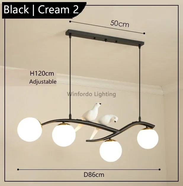suspension design moderne forme oiseau scandinave décoratif winfordo - vue 15 sur 18