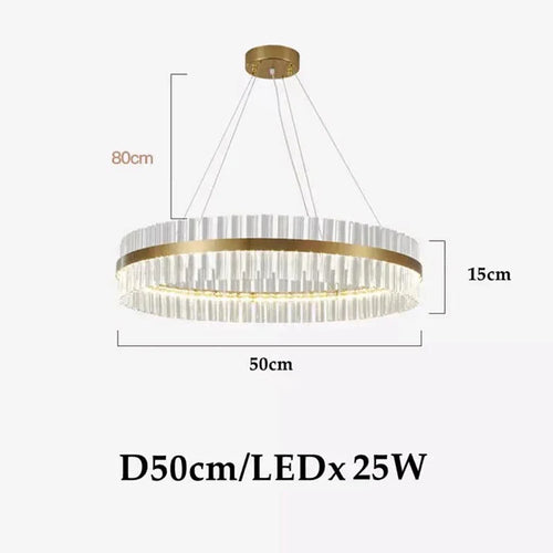 lustre led moderne en cristal pour un éclairage élégant - vue 10 sur 15