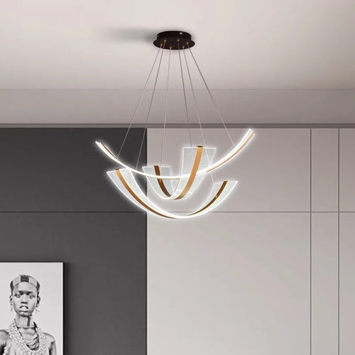 Lustre design Moderne salle à manger éclairage intérieur led décoratif - vue 5 sur 9
