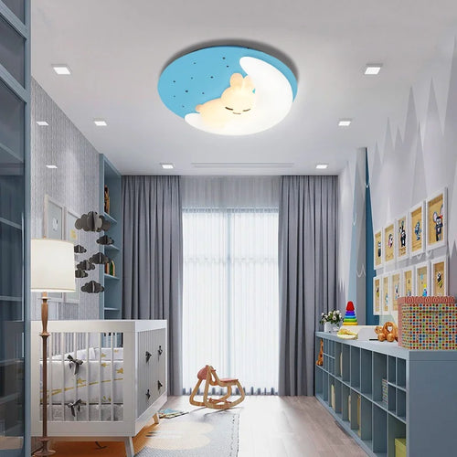 plafonnier led design nordique en forme de lapin luminaire décoratif d'intérieur - vue 2 sur 18